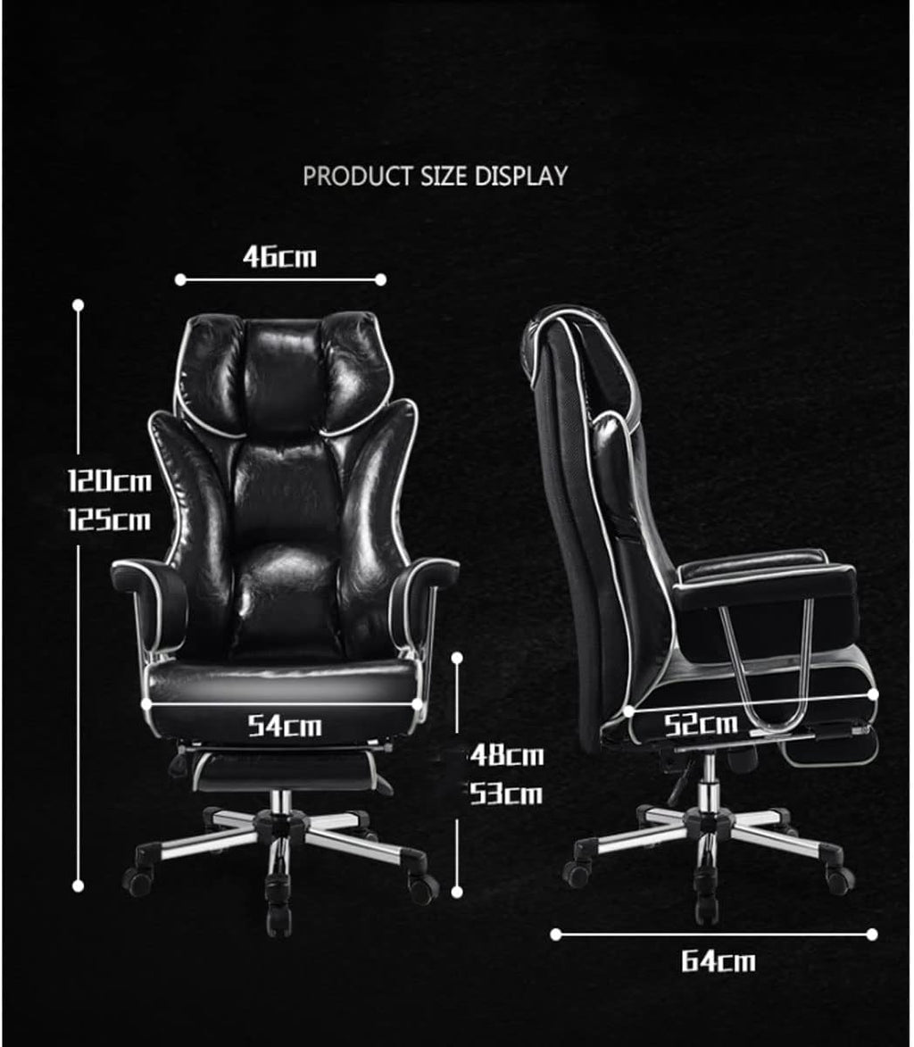 Home Office Chairs Desk Chairs Computer Gaming Chairs Backrest Chair with Footstool Leather Chair