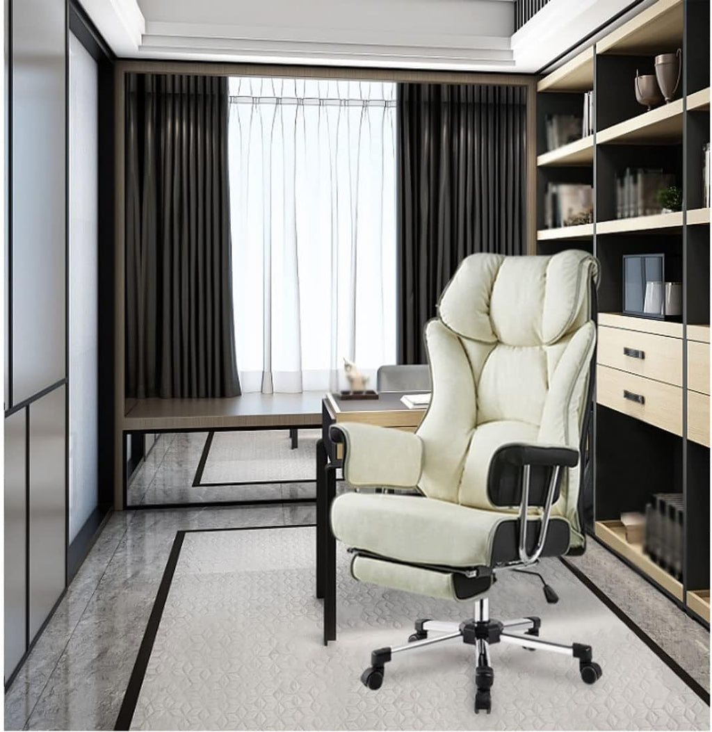 Home Office Chairs Desk Chairs Computer Gaming Chairs Backrest Chair with Footstool Leather Chair