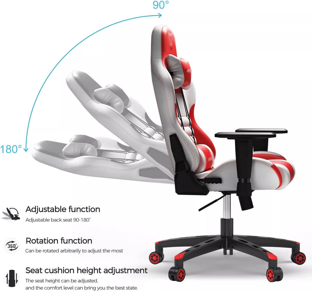 Game Chairs Adjustable Office Chair Ergonomic Computer Armchair Gaming Chair LOL Computer Chair Cafe (D one size) vision