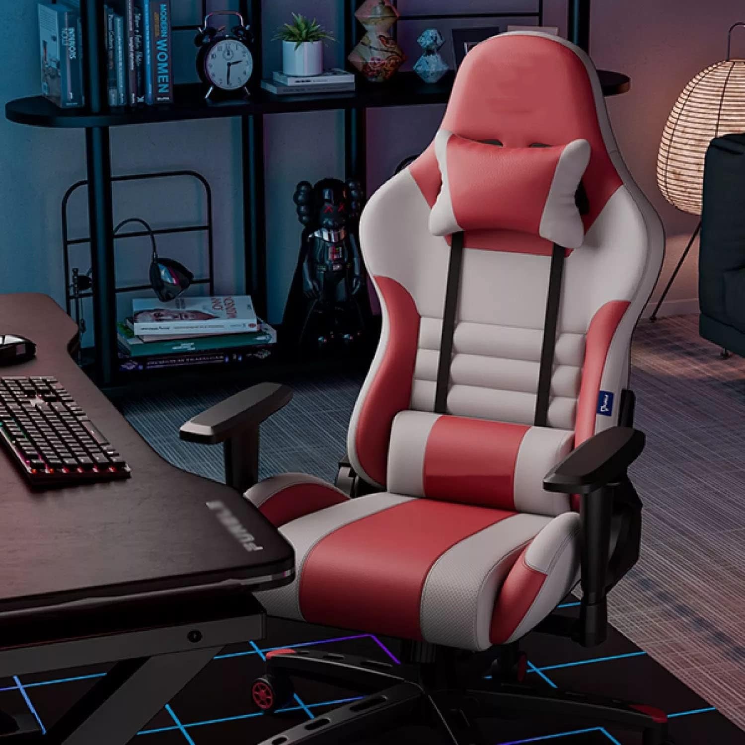 Game Chairs Adjustable Office Chair Ergonomic Computer Armchair Gaming Chair LOL Computer Chair Cafe (D one size) vision